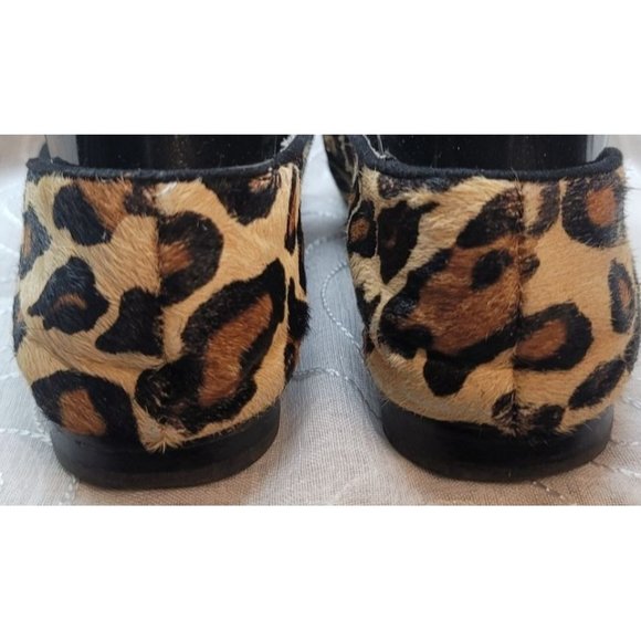 Sam Edelman Alvin Loafer Leopard Print Calf Hair Size 6.5M Holiday - Picture 3 of 6